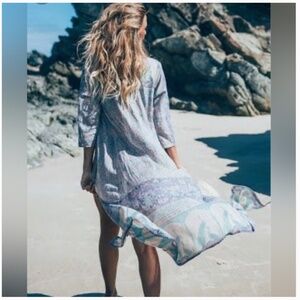 Spell Xanadu Organic Cotton Lurex Duster Opal